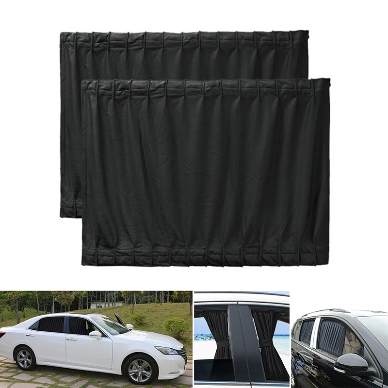 2pcs Car UV ochrana proti slnečným tieňom Univerzálne pre auto Van SUV anti-UV Sunshade Visor 50*39 cm contán