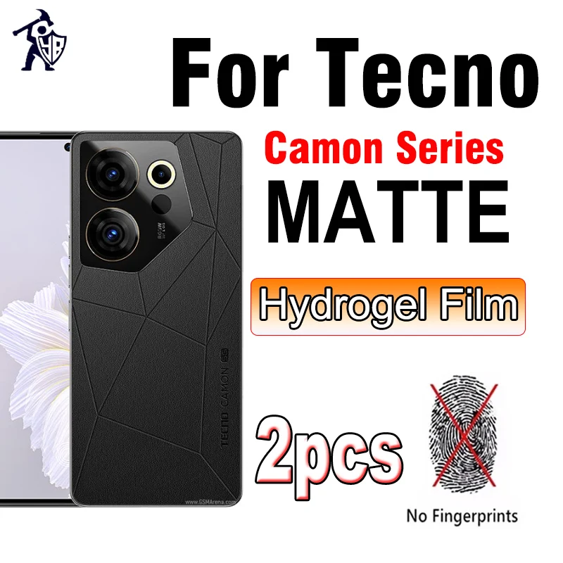 2pcs chránič obrazovky pre Tecno Camon 20 Premier 19 Neo 18p 17 16 Pro 5G Matt Front Film Plné krytie Not sklo