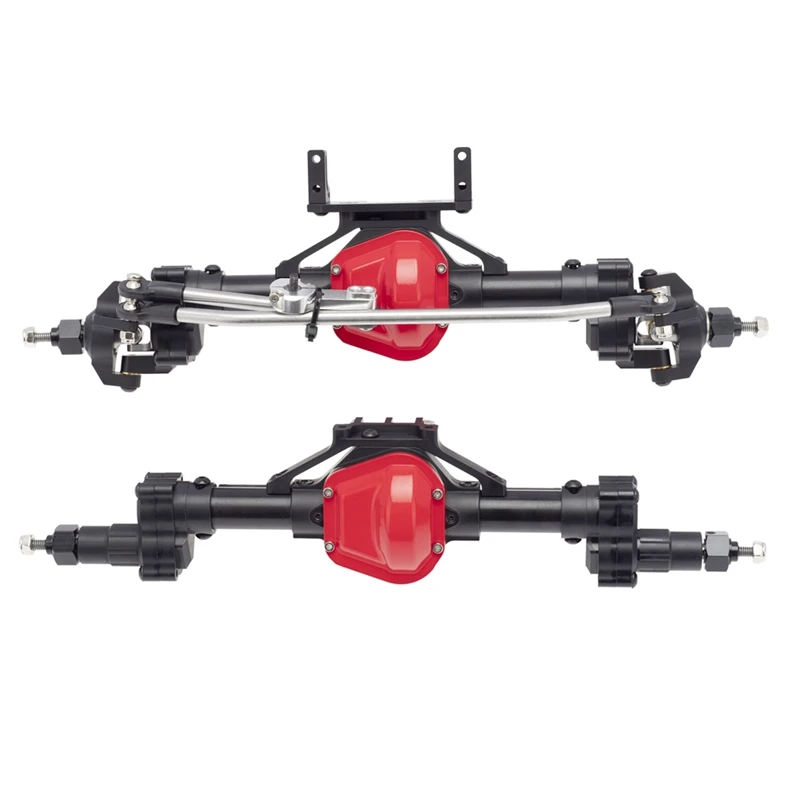 2pcs CNC kovová predná a zadná portálová súprava pre 1/10 RC Rock Crawler Axial SCX10 I II 90046 90047 Časti aktualizácie
