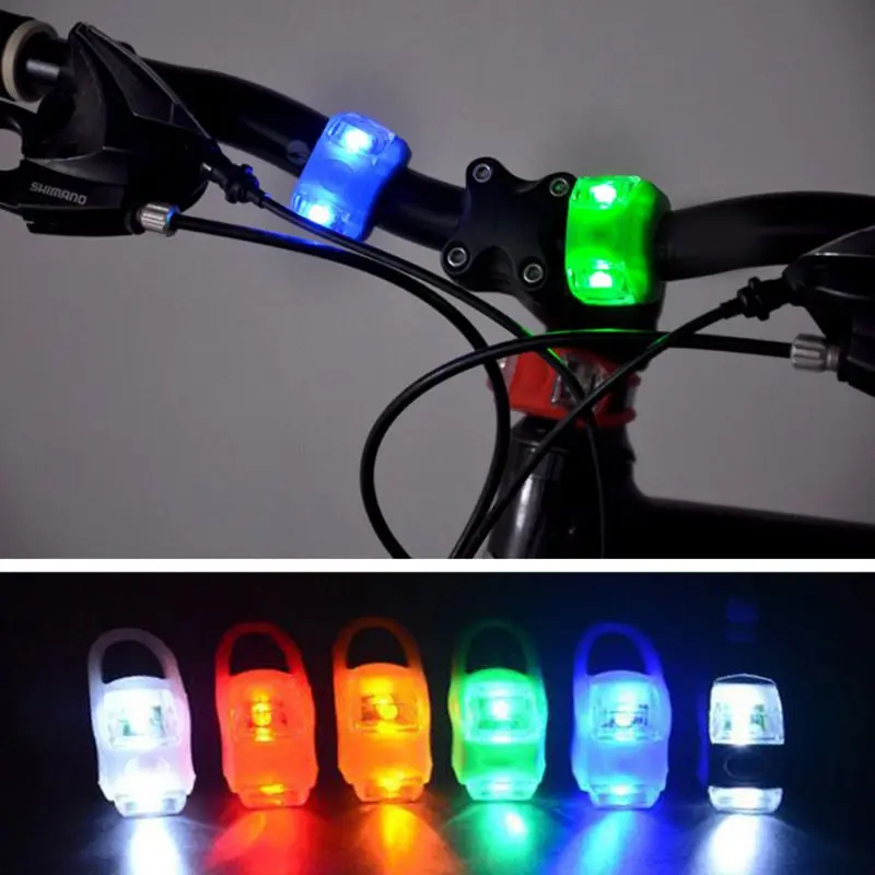 2pcs detský kočík nočné ľahké svetlo vodotesné silikónové varovné lampa LAMP Outdoor Bezpečnosť výstrahy LED blesk Pripomínajú upozornenie