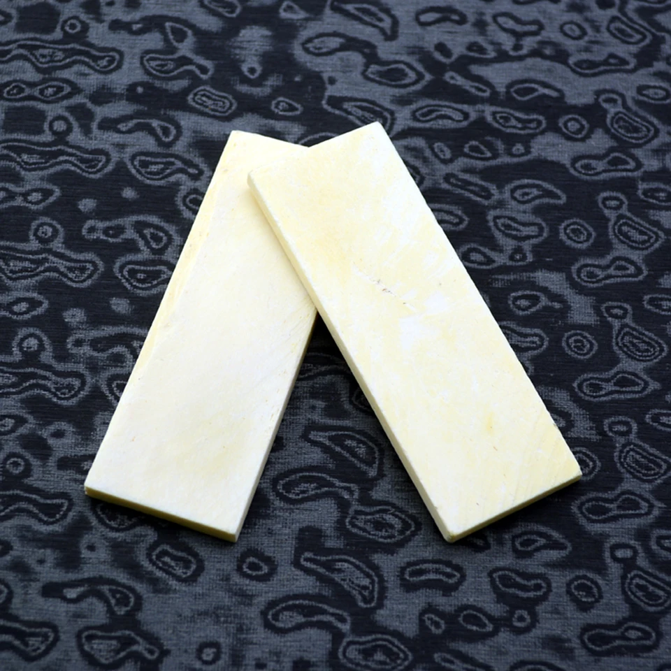 2pcs EDC DIY Ručné ručné kosti Buffalo Bone List Gravír
