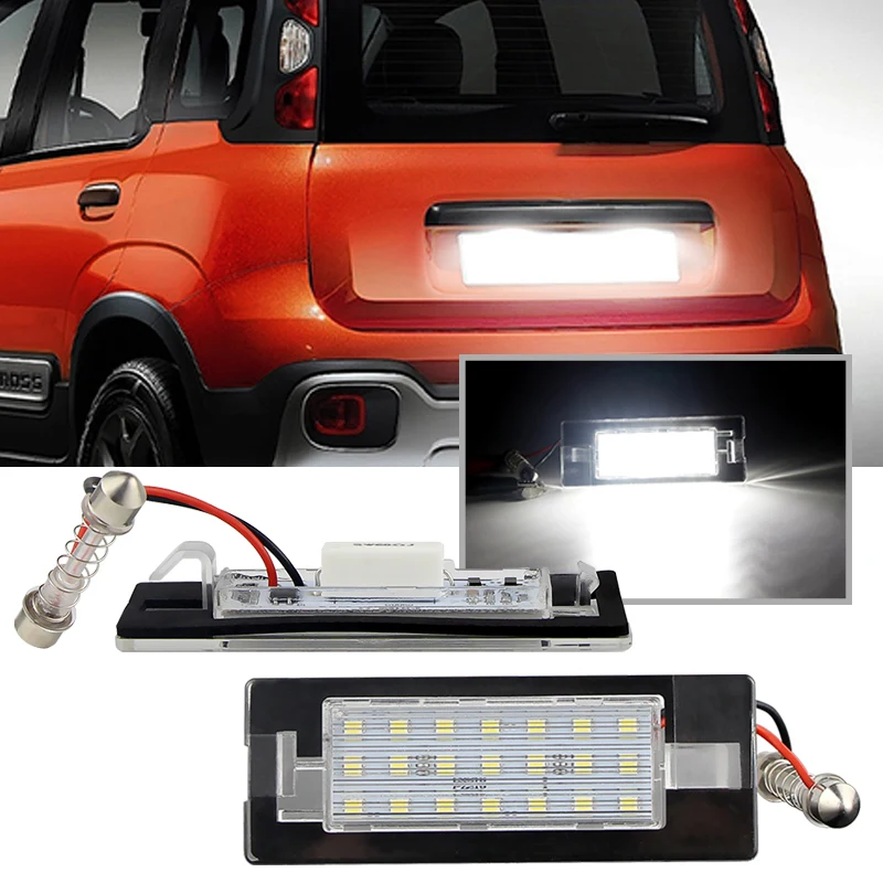 2pcs for fiat panda MK3 Typ 169 MK4 312 LED ŠPZ