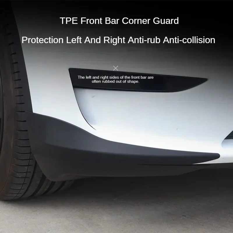 2pcs Front Bumper Protector pre Tesla Model Y 2021 2022 2023 Anti -Collision Resp