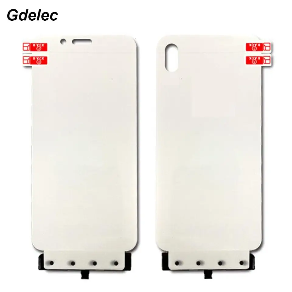 2pcs front+zadný hydrogélový film pre Xiaomi Redmi Note 7 8 6 Pro Full Cover Crys Screen Protector pre Redmi 7 7A Nano Film Not Glass