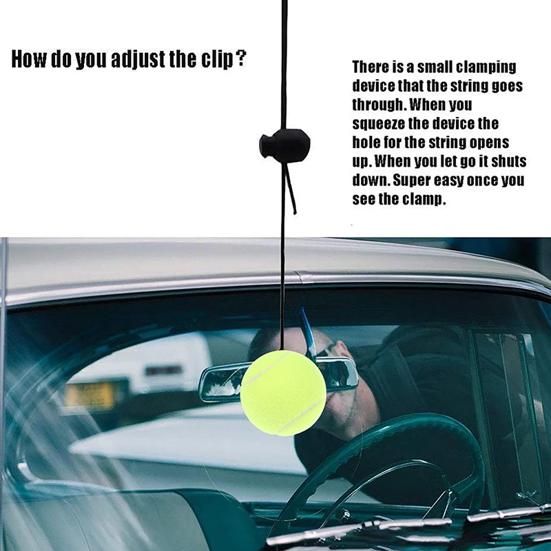 2pcs garáž pre tenisový loptičkový parkovací pomôcka Parkovací sprievodca Systém pre zastavenie auta Parkovanie s asistenciou loptičiek pomocná súprava garážové auto garáž