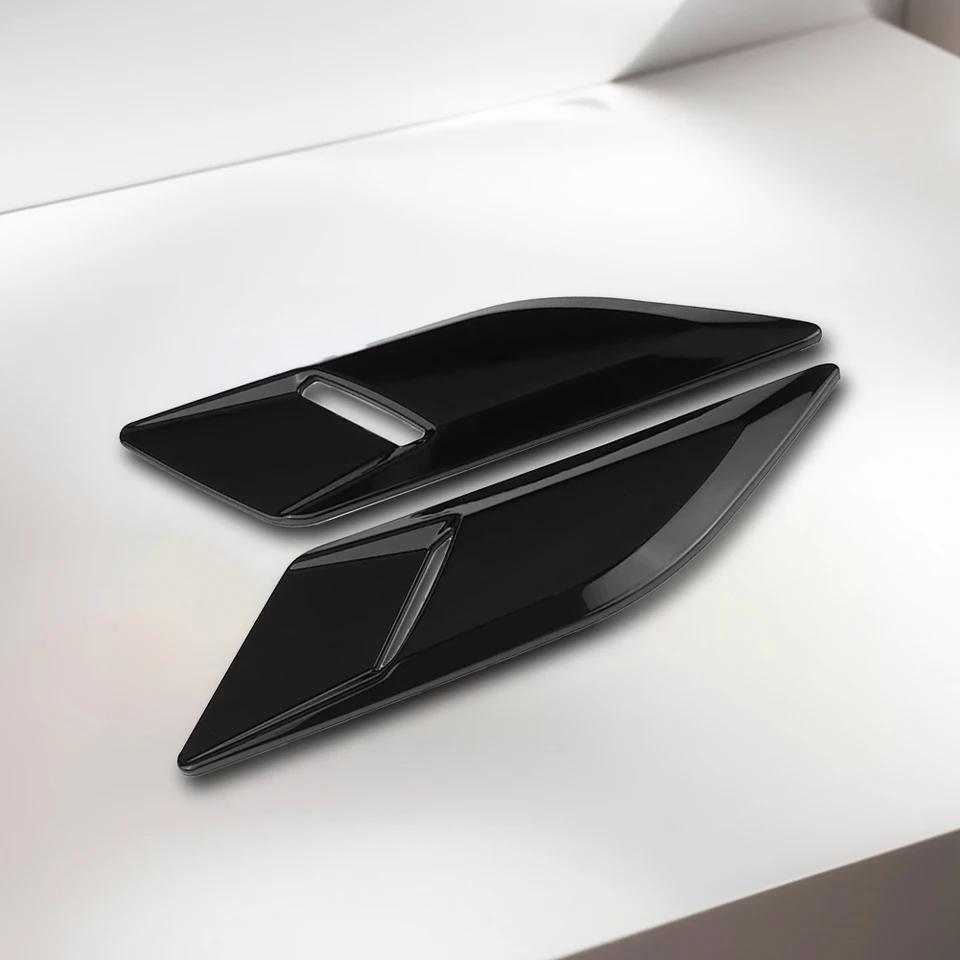 2pcs Gloss Black Car Bonnet Air Decle Decor Covers Covers Dreviny vývod pre výdavok na výdavky pre výzdobu pre Range Rover Sport L494 2014-2018