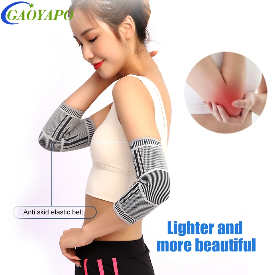 2pcs Graphene Elbow Brace Compression Support Ruckve pre tenisový lakť, bolesť kĺbov kĺbov s golfovým lakťom počas akejkoľvek aktivity