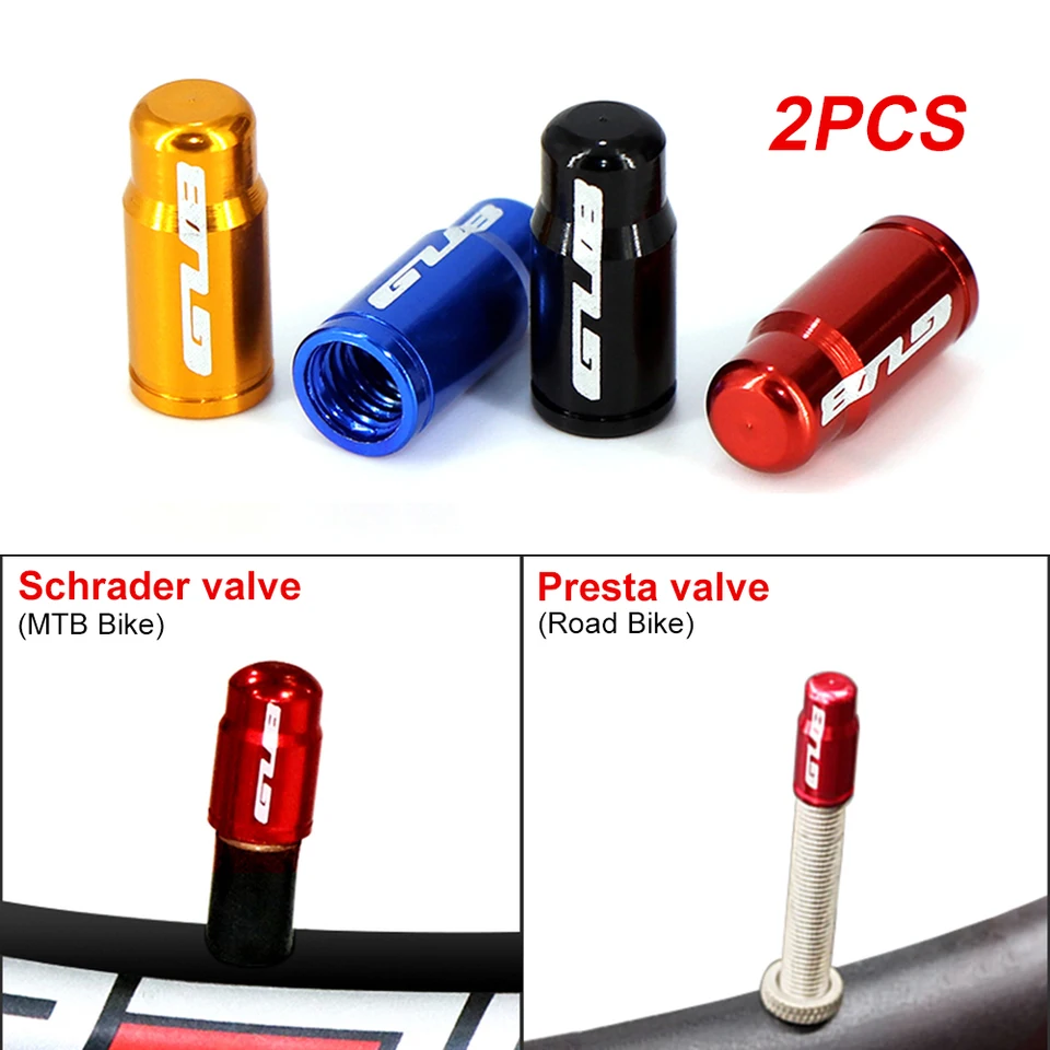 2pcs gub hliník CNC bicykel pneumatika Ventil Cap Mtb Road Bike Tire Pneuma