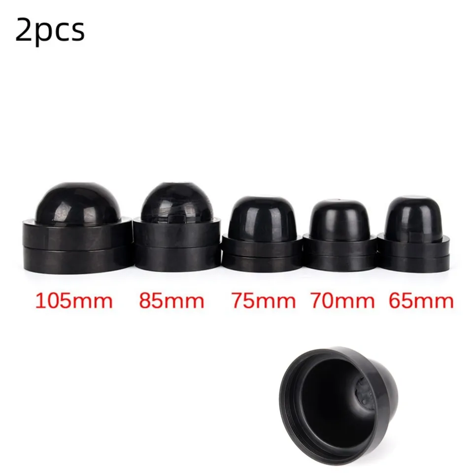 2pcs gumové kryty automobil LED ľahký prachový kryt Vnútorná priepustná kryt