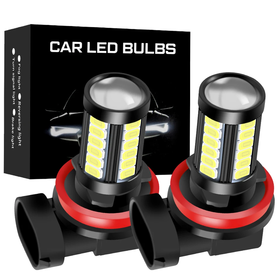 2PCS H11 H8 9006 HB4 9005 HB3 Auto Lamp Car Anti Fog Bulb pre Mitsubishi ASX Pajero Lancer Montero Outlander