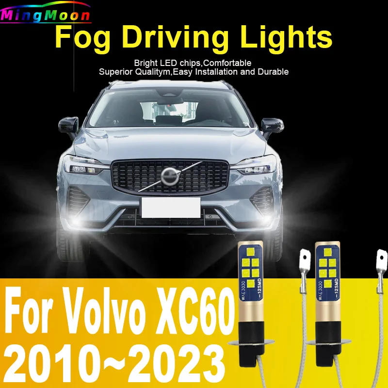 2pcs H7 LED svetlo Canbus žiarovka Vysoko napájacie auto hmlové diódy Moto jazdiaca lampa 12v 55 W pre Volvo XC60 2010 ~ 2023