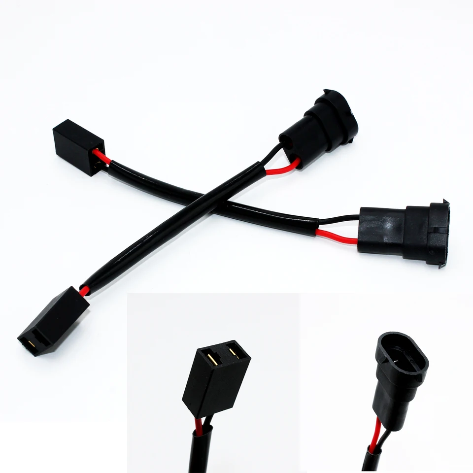 2pcs H7 samica až H8 H11 samec zástrčkového káblového relé prevodovku súpravu FOG LIGHT LED Vysoký nízky lúč