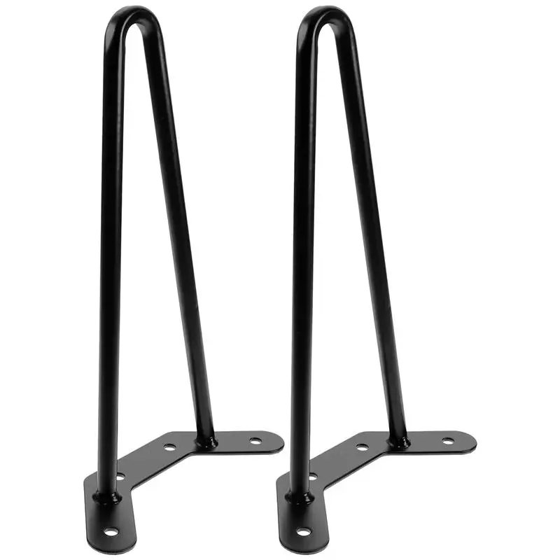 2PCS Hairpin na nohu Konferenčný stolík 250/200 mm železný stôl Nábytok na nohy Koncový účes chránič Feetov kovov DIY Nábytok Dodávky