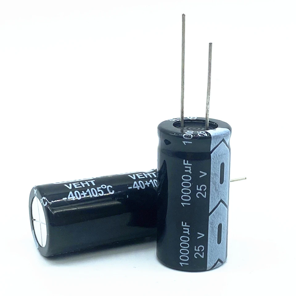 2pcs Higt kvalita 25v10000UF 18*35 mm 10000UF 35V 18*35