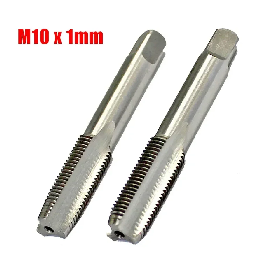 2pcs HSS 10MMX1 Metrická kužeľ a zástrčka klepnutím na pravú ruku M10 x 1 mm tón Herramientas ferramentas Parafusadeira