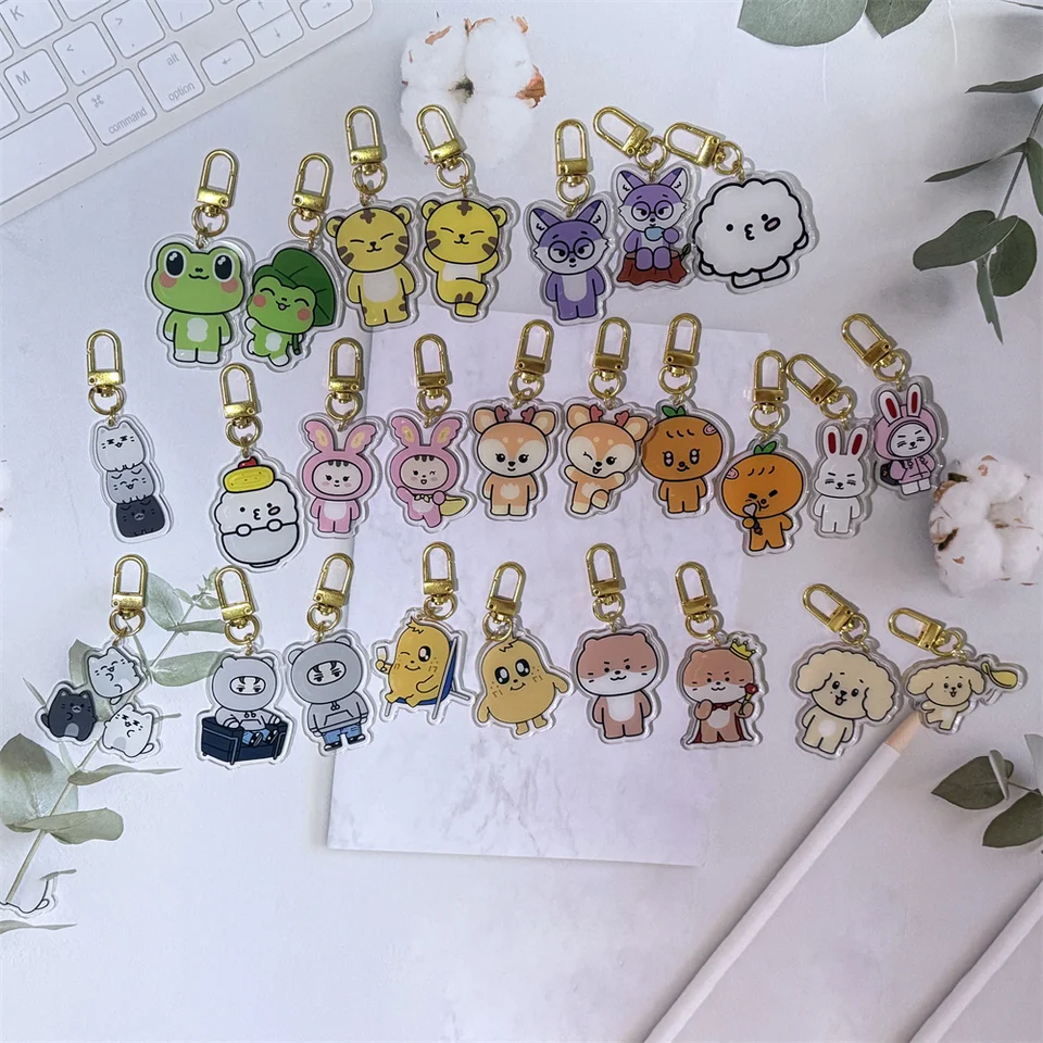 2pcs kPop Miniteen Keychain roztomilý idol kľúča Jeonghan Joshua Jun Hoshi Vernon Dino Wonwoo woozi akrylový prívesok