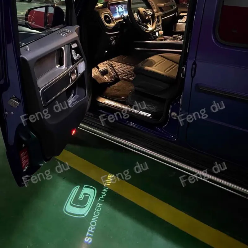 2pcs LED DOOR DOOR WAST LIGHT PROJECTOR GHOTH Shadow Light pre roky 2019-2024 Mercedes Benz G Class W464 G500 G550 G350 400 G63