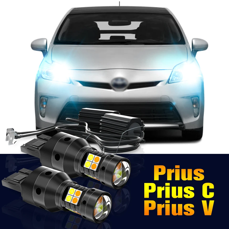 2pcs LED Dual Mode Turn Signál+denné svetlo Light DRL Lamp pre Toyota Prius CV 2003-2019 2011 2012 2013 2014 Príslušenstvo