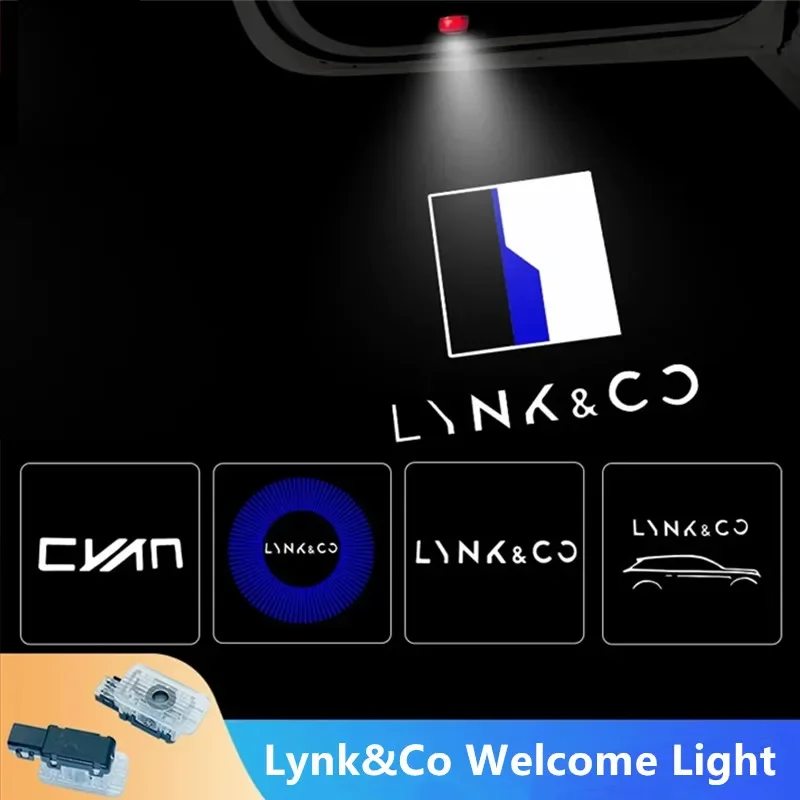 2pcs LED dvere auta uvítacie nočné ľahké svetlo Wireless Styling Projector laser Logo Ghost Shadow Lamp pre Lynk & CO 01 02 03 05 09