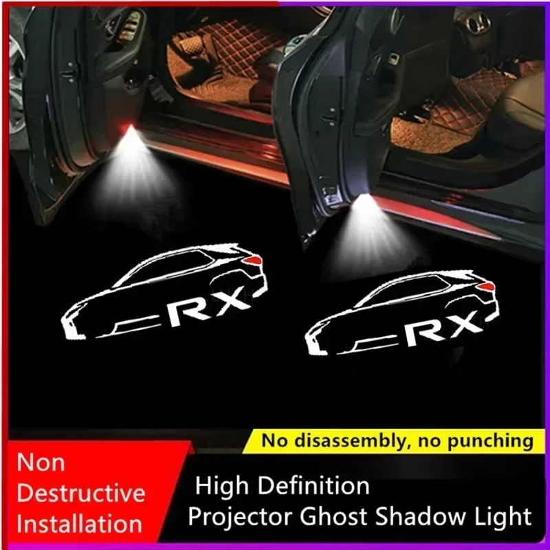 2pcs LED EMBLEM LAMP AUTOMOBNÉ SVETLI LUCES PRÍSLUŠENSTVO PROSTREDIA PRE LEXUS RX 2007-2022 2023 2024 (NIE JE FIT RX350 2014)