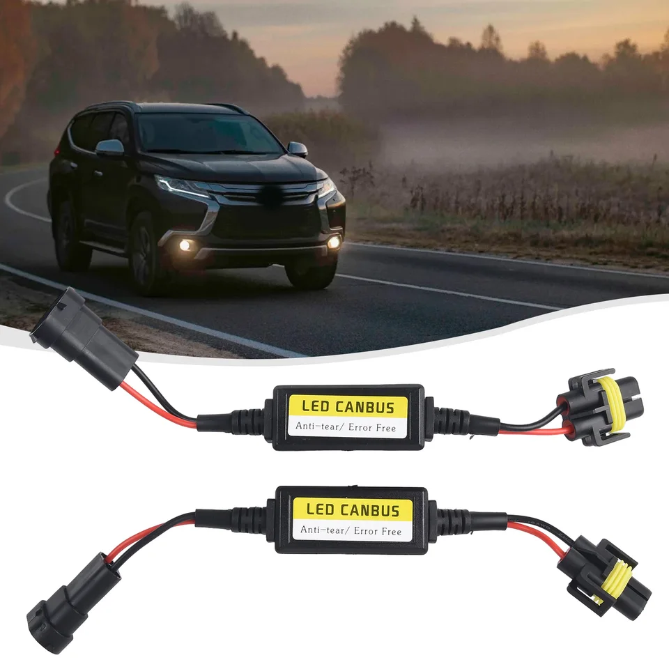 2pcs LED H11 H11 Canbus Chyba bezplatne proti blikajúcemu odporu v oblasti zručnosti Dekodér LED Dekodér Dekodér
