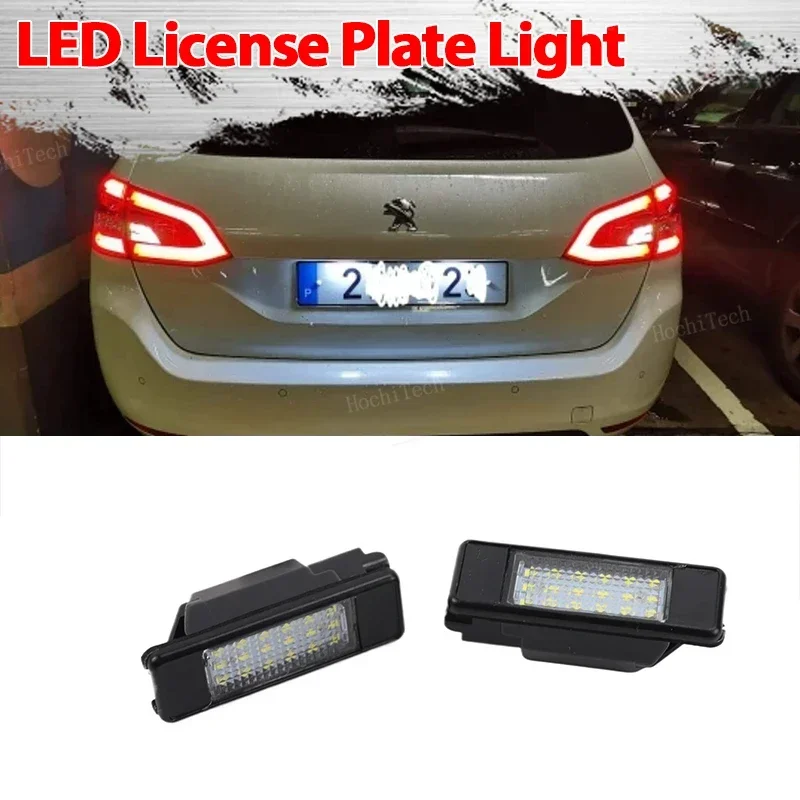 2pcs LED LIGISS NIME SVETOVÉ SVETLI SVETLI PRE PEUGEOT 106 1007 207CC 307 308 3008 406 508 607 pre Citroën C2 C3 C5 C5 C8 C8
