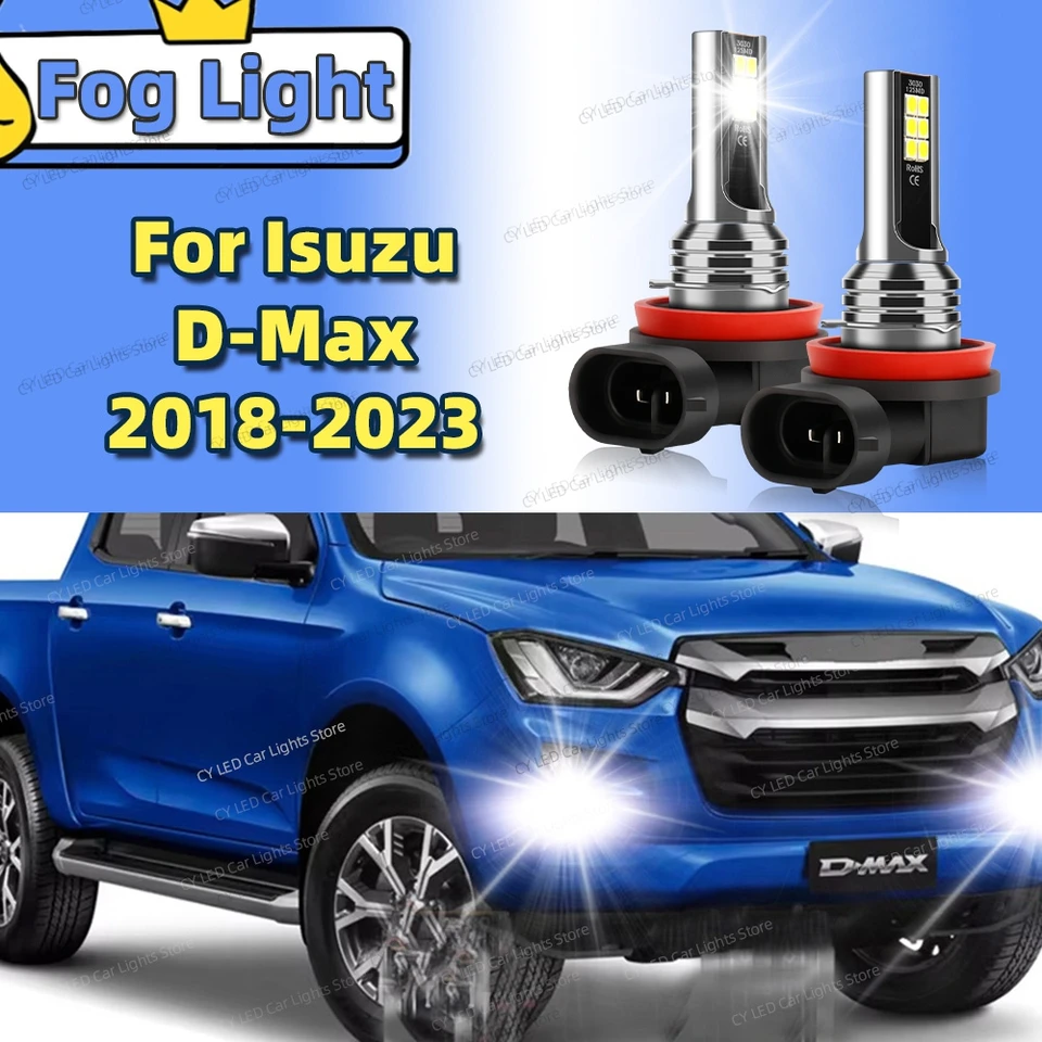 2pcs LED predná hmlová žiarovka Canbus Can Light Blub pre Isuzu D-Max Dmax 2018 2019 2020 2021 2022 2023