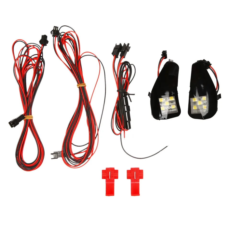 2pcs LED režijné kalview Puddle Light pod bočným zrkadlom uvítacie lampa pre Toyota Alphard 20 série Vellfire II, biele svetlo