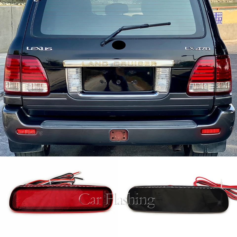 2pcs LED zadné reflektorové svetlo pre reflektor pre Toyota Land Cruiser 100/Cygnus LX470 BRZDAKÁ LAMPA PARKOVANIE VÝSTRAHA STOP STOP