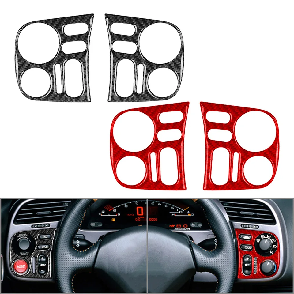 2pcs LHD Carbon Fiber Car Interior Driver Dashboard Tink Tink pre Honda S2000 2000 2001 2002 2003 2004 2005 2006 2007 2007 2009 2009