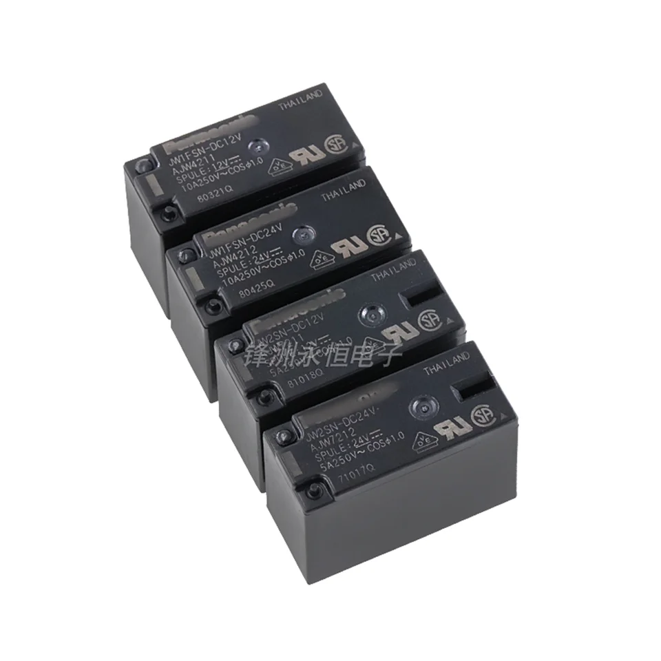 2pcs/lot relé jw1fsn jw2sn-dc12v dc24v AJW4211 AJW4212 AJW7211 AJW7212 10A 5PIN