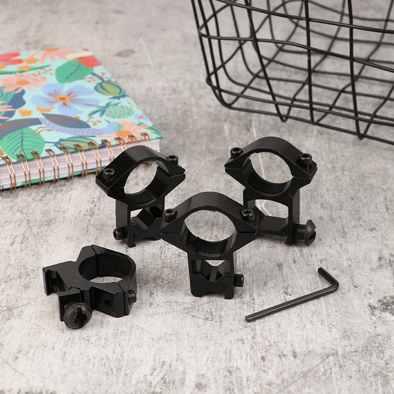 2pcs Lovecká puška Rozsah rozsahu prsteň pre dia 25,4 mm trubicové rozsahy 11 mm 20 mm dovinky Picatinny Tactical baterka Mount Mount