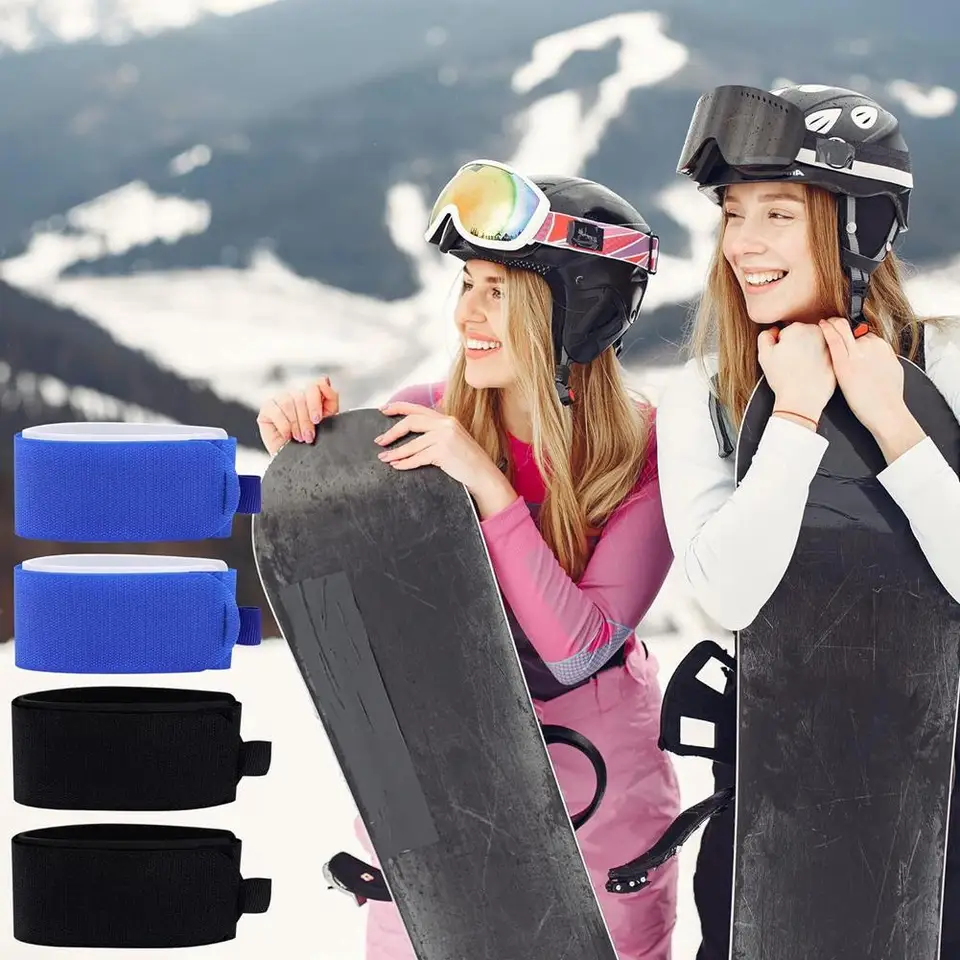 2pcs lyžiarske popruhy snowboardové popruhy SLED Pripúšťací pás Outdoor prenosné lyžiarske dosky