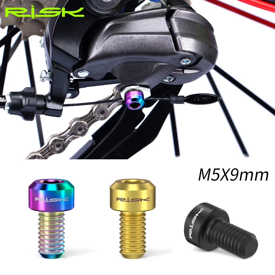 2pcs M5x9 Bicykel predný zadný prehadzovač drôt Vnútorná čiara