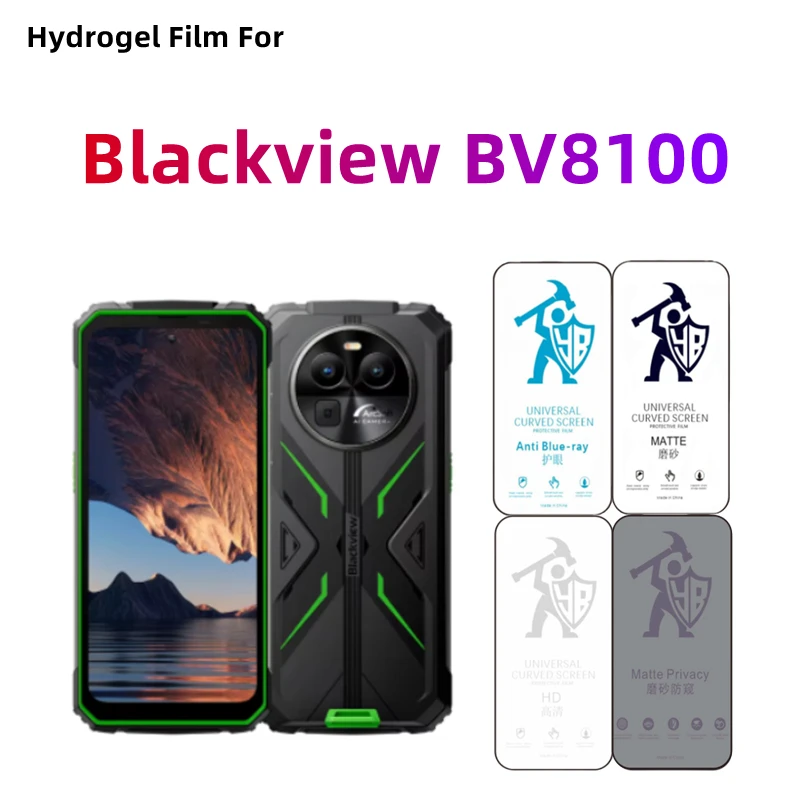 2pcs matný hydrogélový film pre BlackView BV8100 HD Outer Screent Protector pre BlackView BV8100 Eye Care Privacy Matte Ochranca