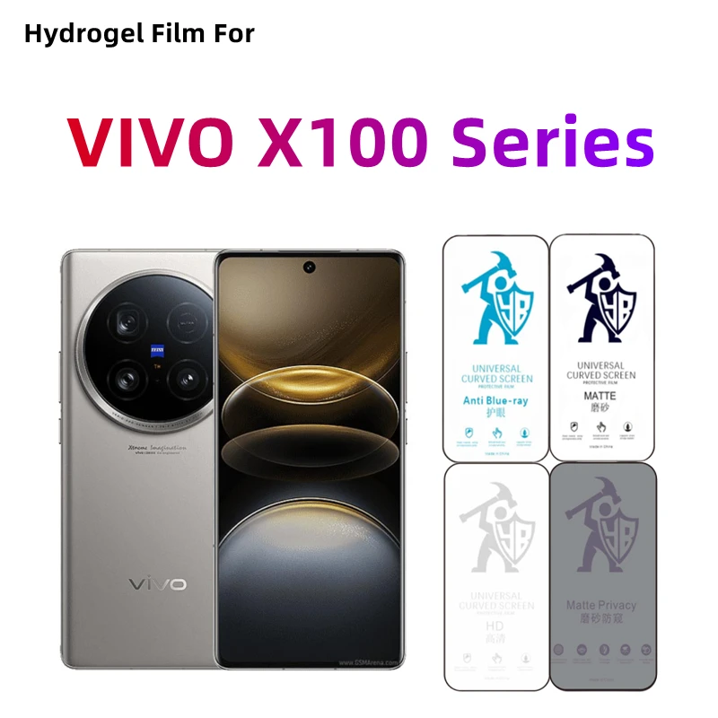 2pcs matný hydrogélový film pre chránič obrazovky Vivo X100 Ultra HD pre chránič obrazovky Vivo X100 X100S Pro Eye Care Anti Spy Matte Film