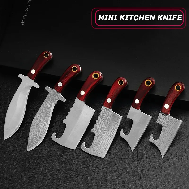 2pcs Mini EDC nôž ostrý vreckový nôž pre darčekovú zbierku kemping kuchynský nôž Open Express Nôž narezajte ovocné zavesenie noža