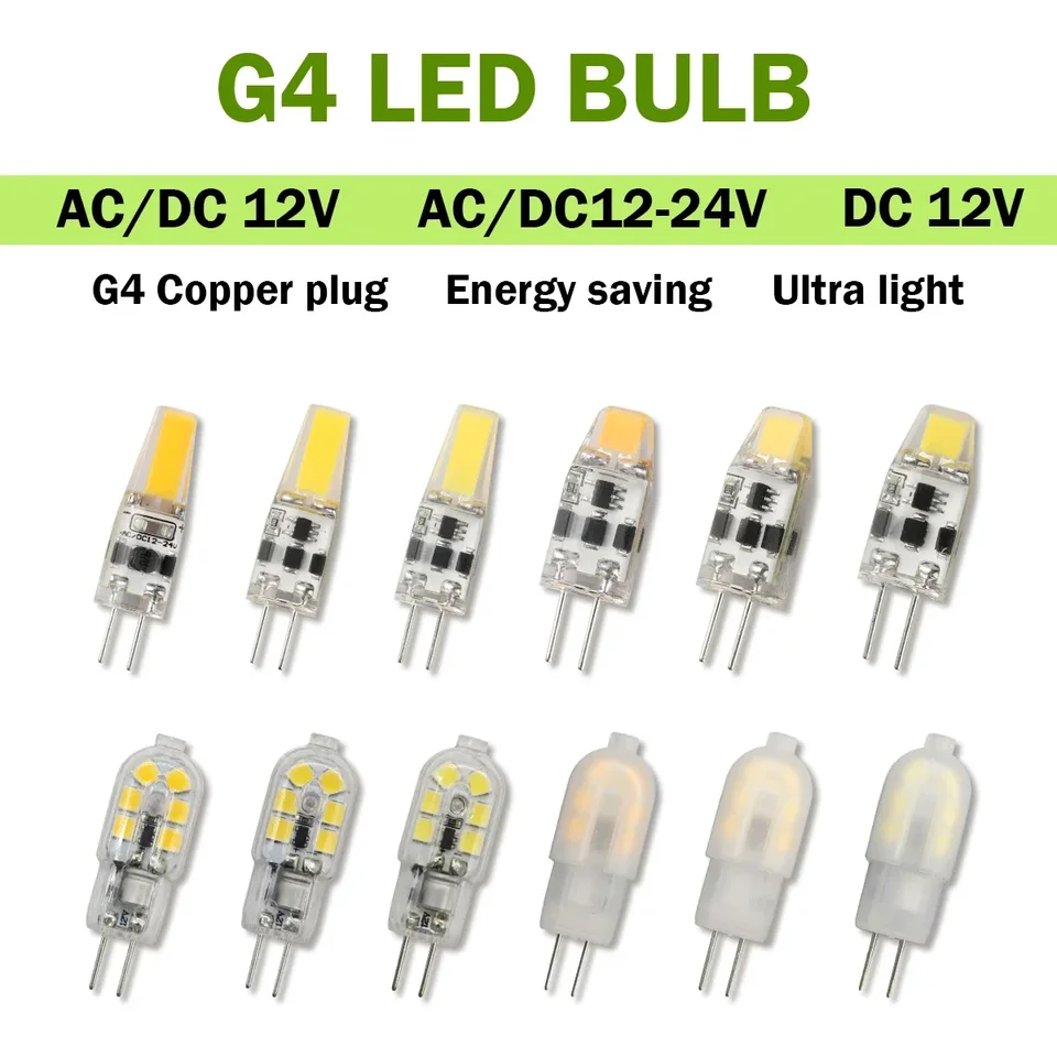 2pcs Mini G4 12V 24V LED žiarovka Stmievateľné svetlo 3W COB žiarovka AC 12V LAMPADA COB 360 LEMADA LAMPADA G4 COB Lights Vymeňte halogén