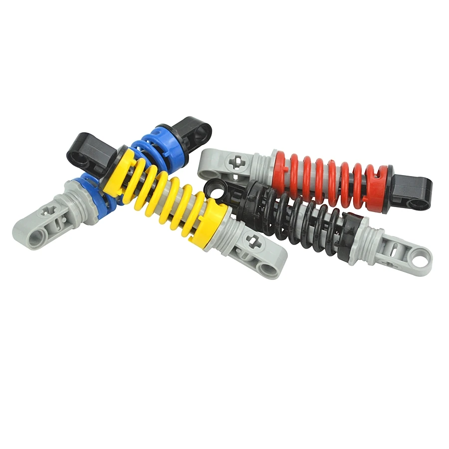 2pcs MOC Technické tehly tlmivý tlmič L s jar 79717c01 79717C02 BUDOVANIE ČASŤ PRE SP3 MODULÁRNÁ LEDUO Hračka