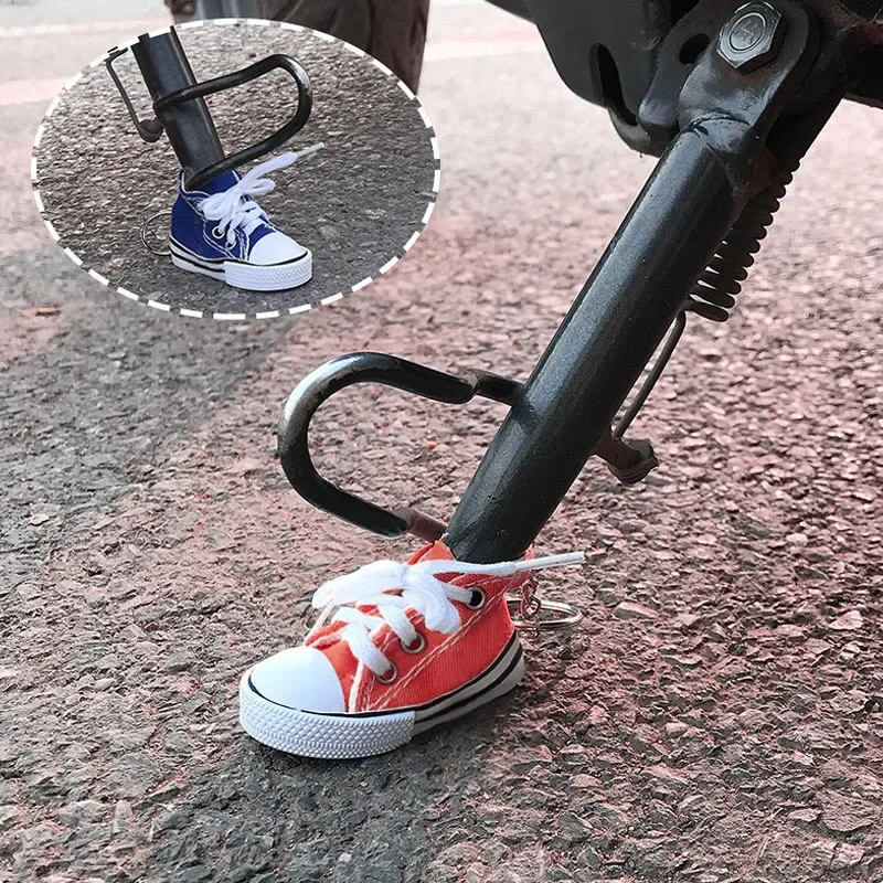 2pcs Motocykel bočné stojan Kreačný statív kryt mini topánky na bicykli Foot podporuje motorový bicykel Kickstand 7,5 cm dekorácie Moto diely