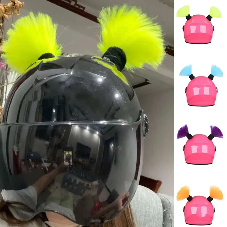 2pcs motocyklová prilba Braids Woman Men Parochňa dekor Motobike jazda lyžiarska prilba dekorácia punk cop