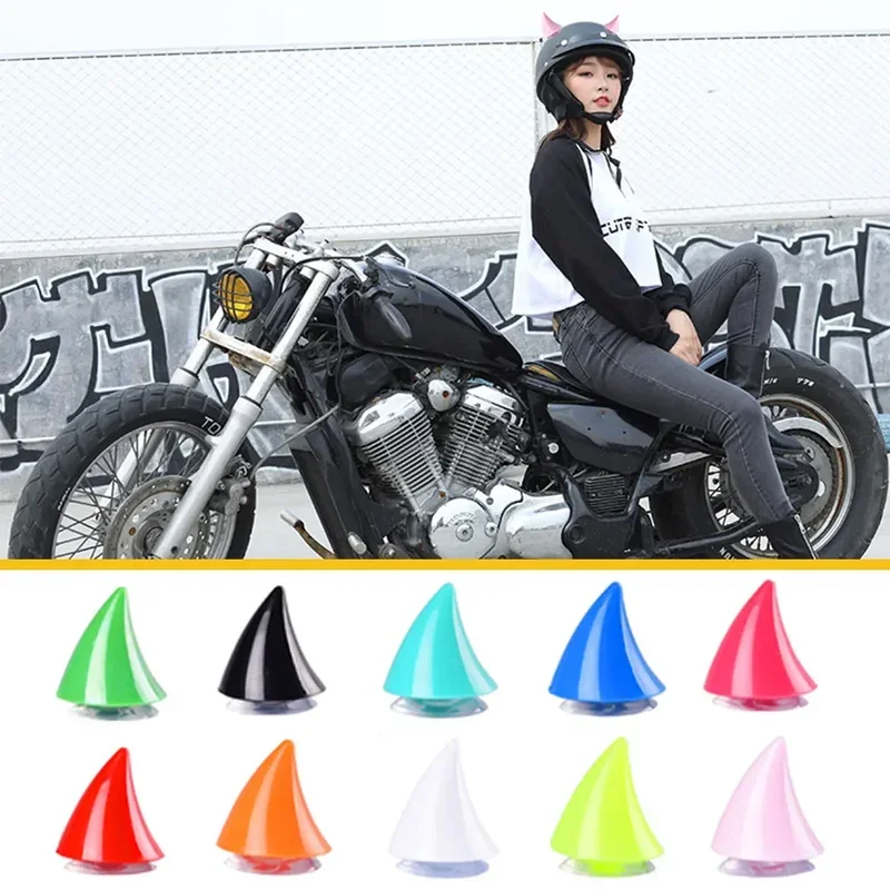 2pcs motocyklová prilba roztomilý rohový gumový roh dekorácie Motokros plná tvár mimo cesty prilba dekorácie Moto Carsory Accessory