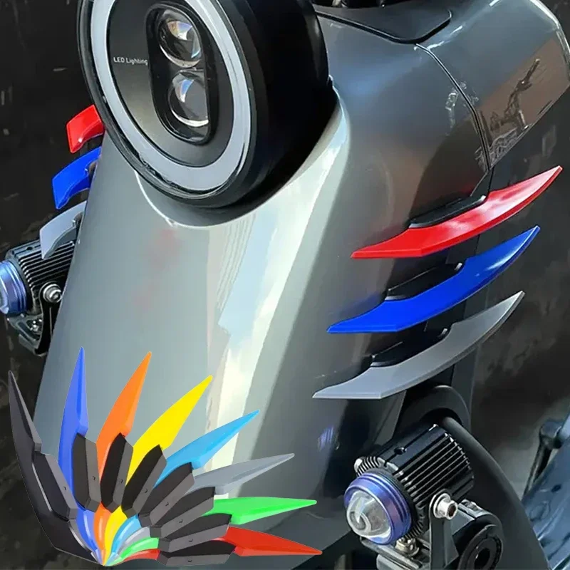2pcs motocyklové krídlo krídla aerodynamické spojlery krídlo bočné nálepky na nálepky na motocykle Exteriérový štýl dekorácie príslušenstvo