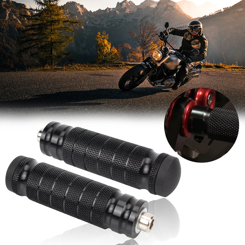 2pcs Motocyklové spätné nohy Footres Pedál zadného sedadla Zadné chodníky Foot Rast Pegs Nedávne pedály