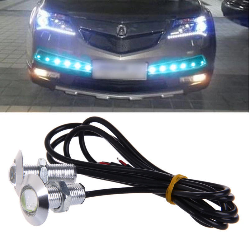 2pcs Motocyklové výstražné svetlo 12V Eye Light Professional Spotlight F19a