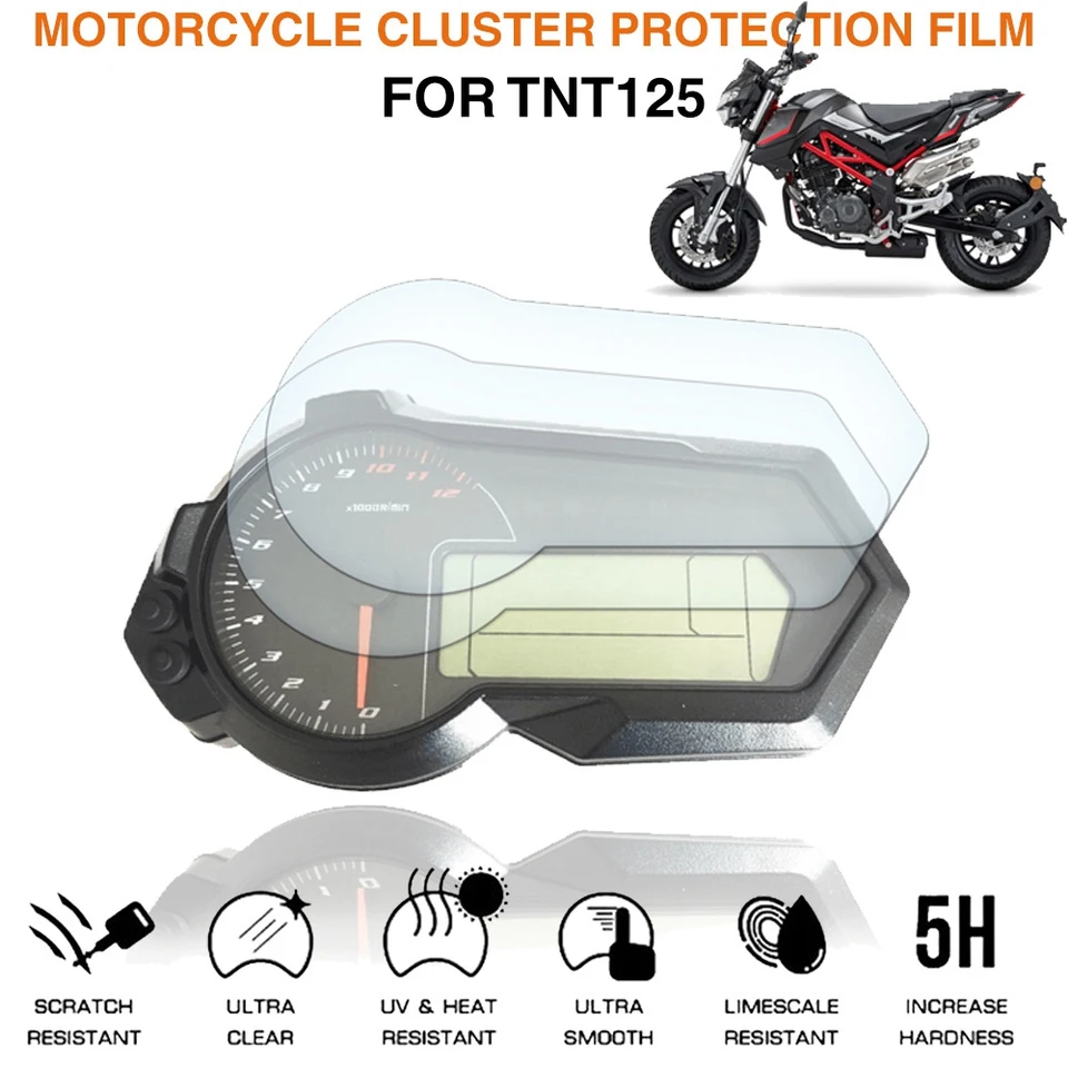 2pcs Motorcycle Meter Protection TPU Film pre Benelli TNT135 TNT125 (BJ125-3E)