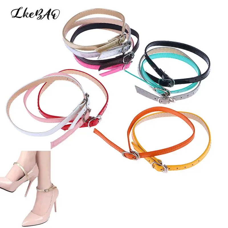 2pcs nastaviteľné nekĺzavé popruhy sandále Pet Tow Päty proti kvapkaniu popruhov pre vysoké podpätky High Elastic Shoelaces Decorácie topánky