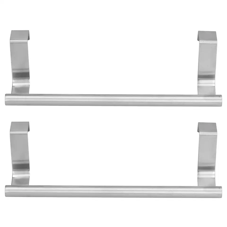 2PCS Nehrinless Ocel Hanging Utere Rack Set pre kúpeľňu - Žiadny punčový vešiak - 23 cm a 36 cm - pre dom, hotel, byt