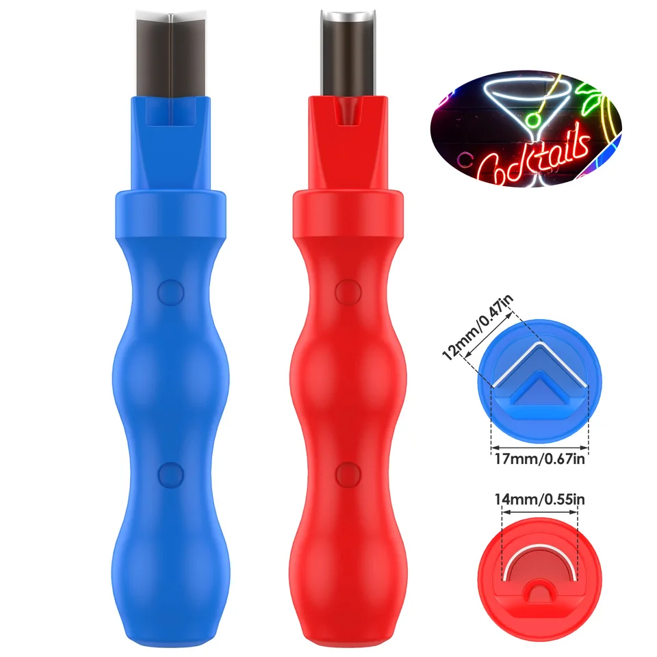 2pcs Neon DIY rezbársky nôž Split LED NEON NEON LIGHT CURTER ROZKUPNÝ ZÁKLADNÝ Uhol strih ruky Nástroj na rezbár