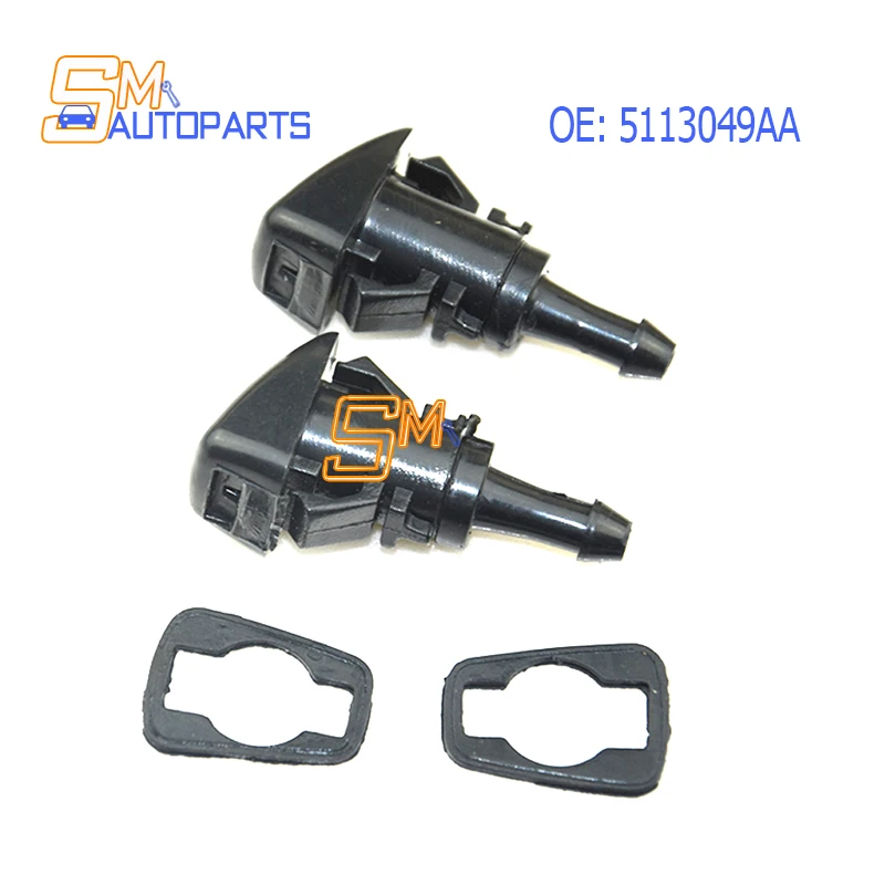 2pcs New Workster Washer Dysle Dysle Front Left/Right 5113049AA pre Dodge Charger RAM 1500 2500 2009 2010 2012 2012